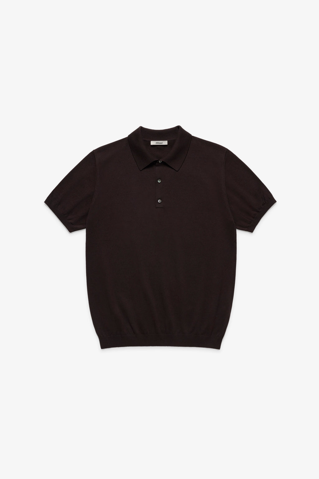 Knit Cotton Polo - Brown