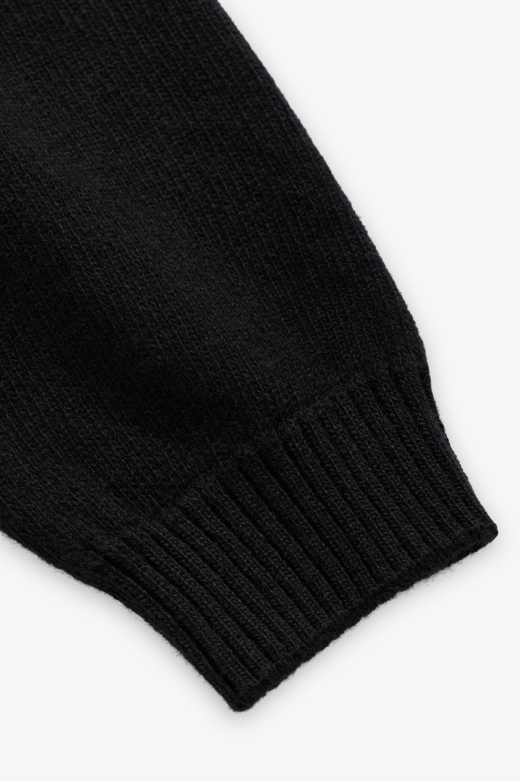 Knit Wool Crewneck - Black
