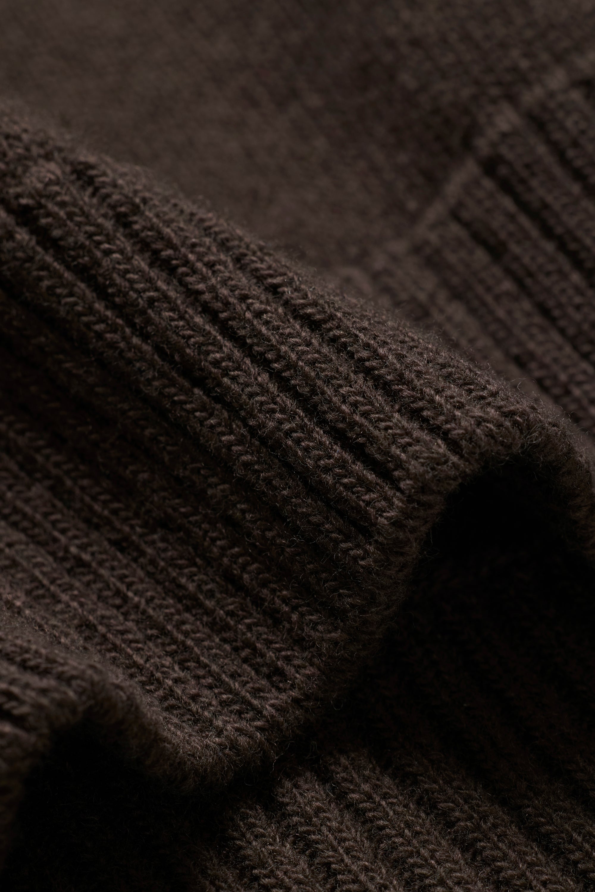 Knit Wool Crewneck - Brown