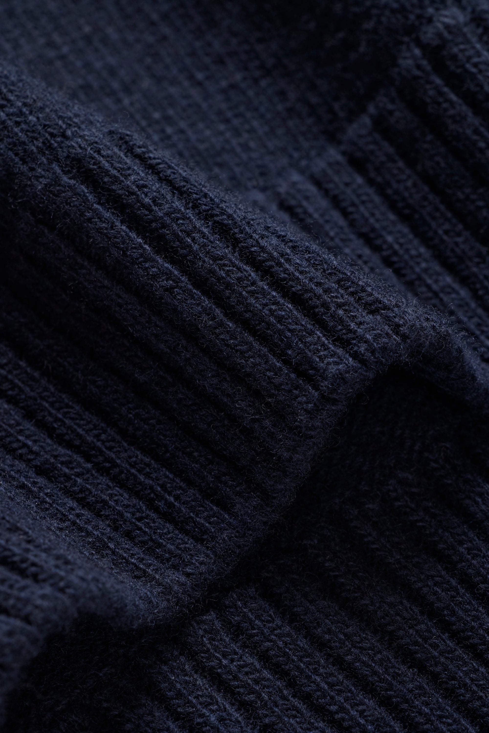 Knit Wool Crewneck - Navy