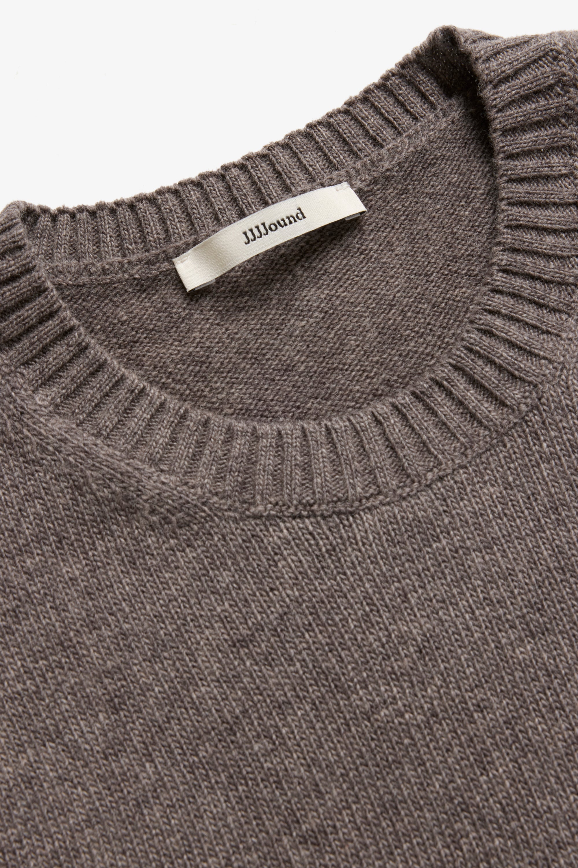 Knit Wool Crewneck - Taupe