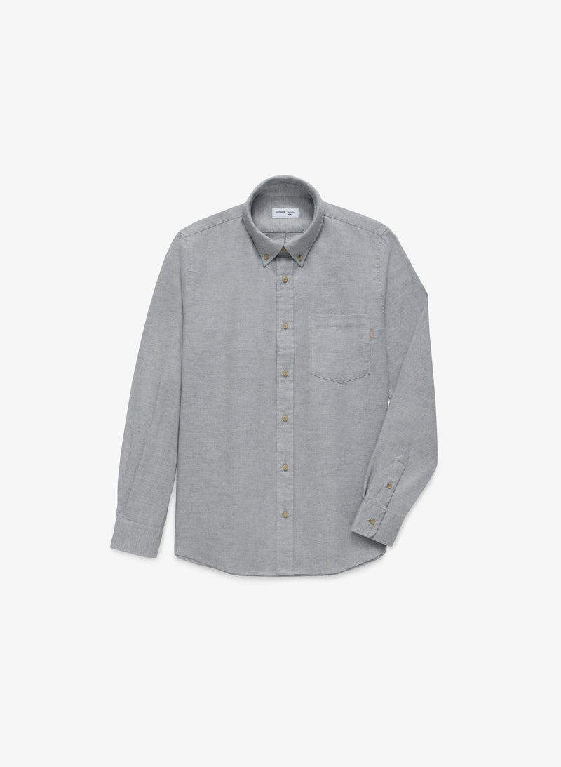 Lightweight Flannel Shirt - Light Grey