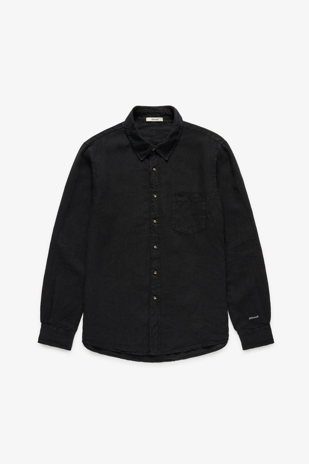 Logo Linen Shirt - Black