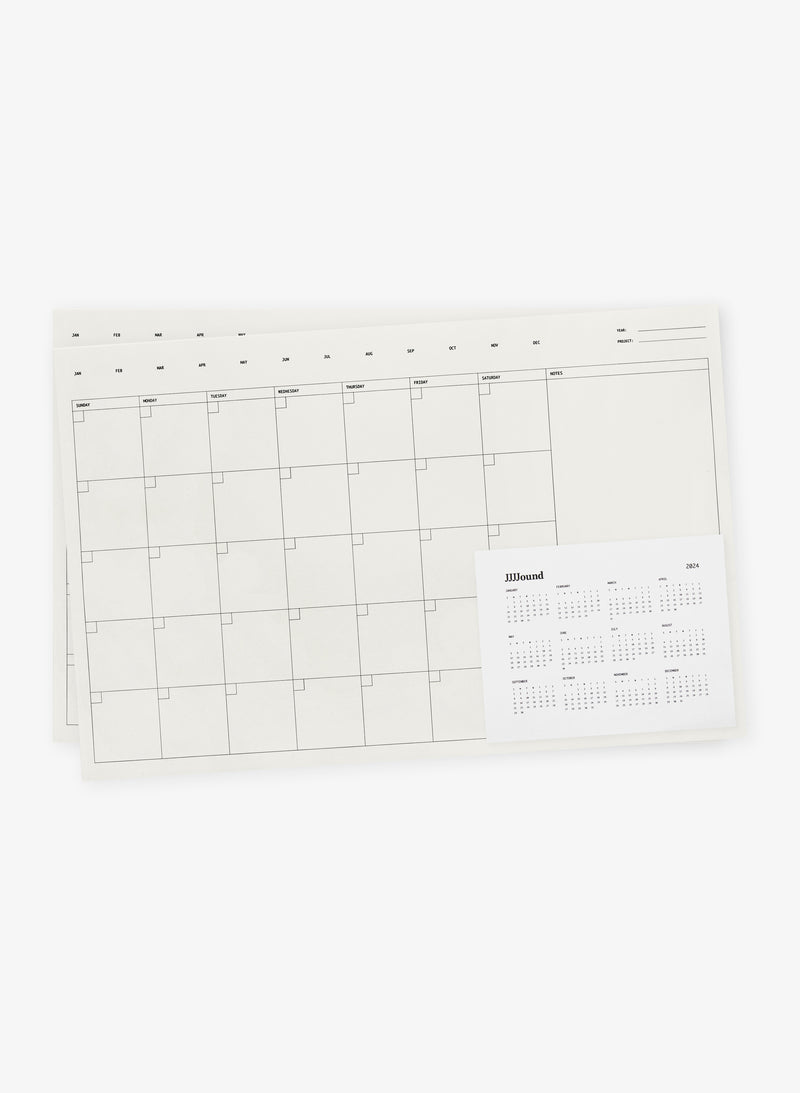 Monthly Planner 11 x 17 - Natural