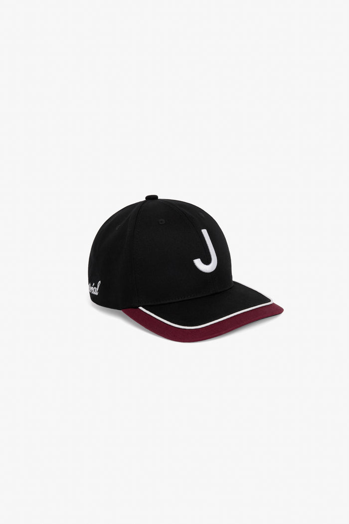 Tourist Cap - Black/Burgundy