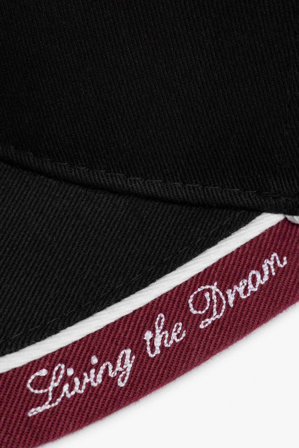 Tourist Cap - Black/Burgundy