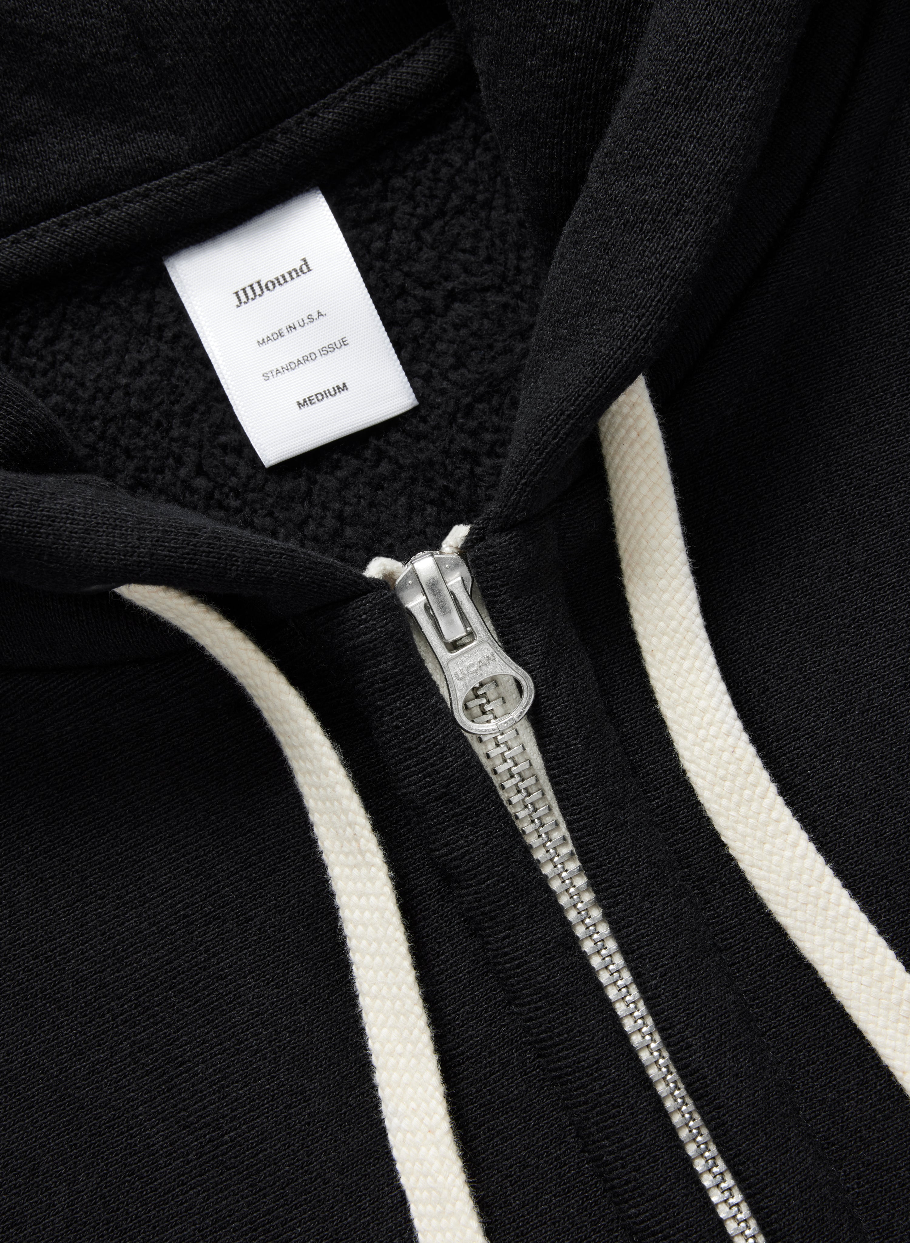 J80 Zip Hoodie - Black – JJJJound