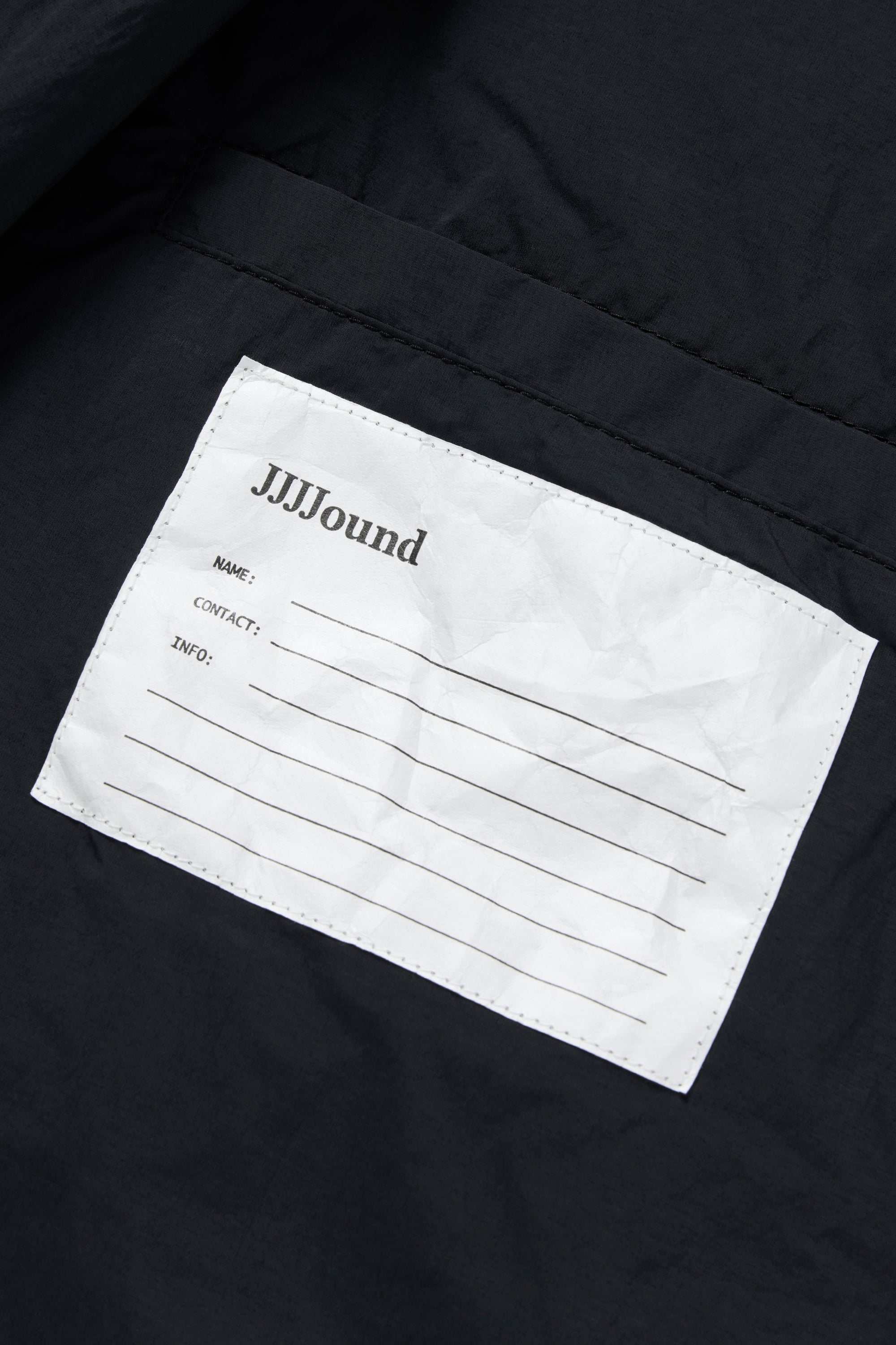Padded Nylon Overshirt - Black