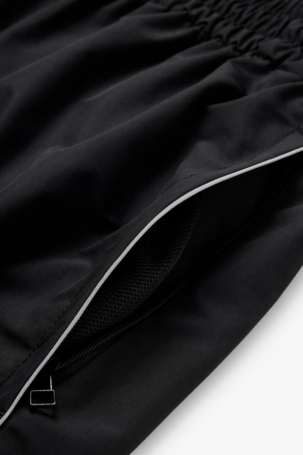 Panelled Tracksuit Bottom - Black/Silver Reflective
