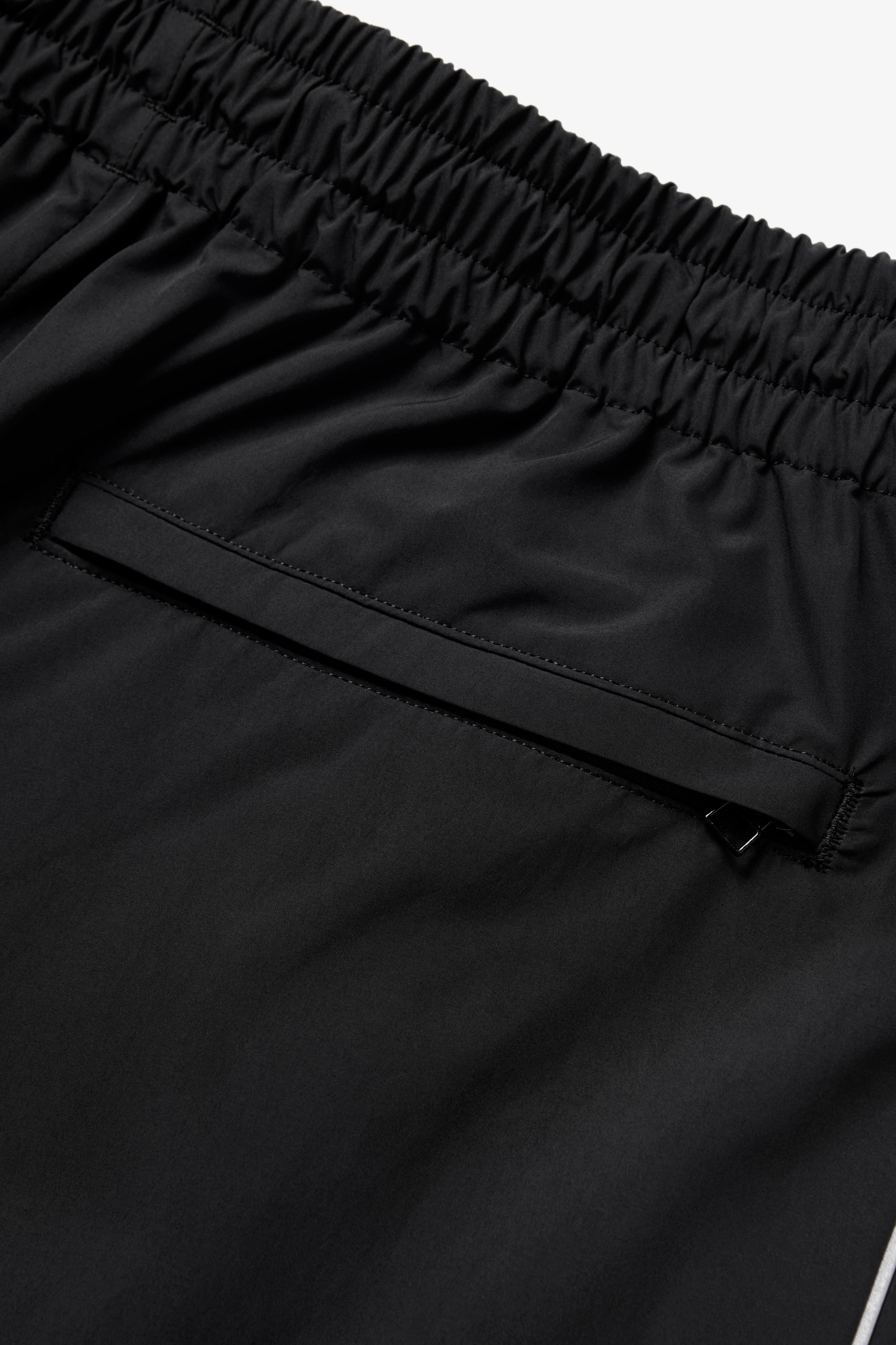 Panelled Tracksuit Bottom - Black/Silver Reflective