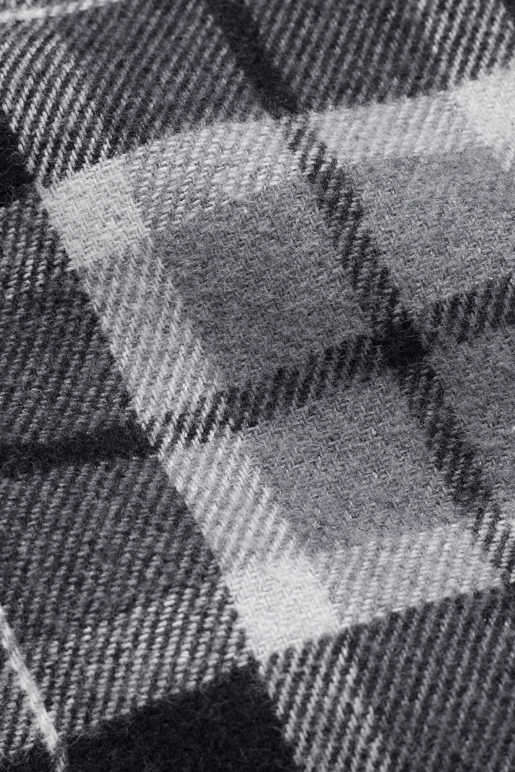 Plaid Flannel Overshirt - Black/Charcoal