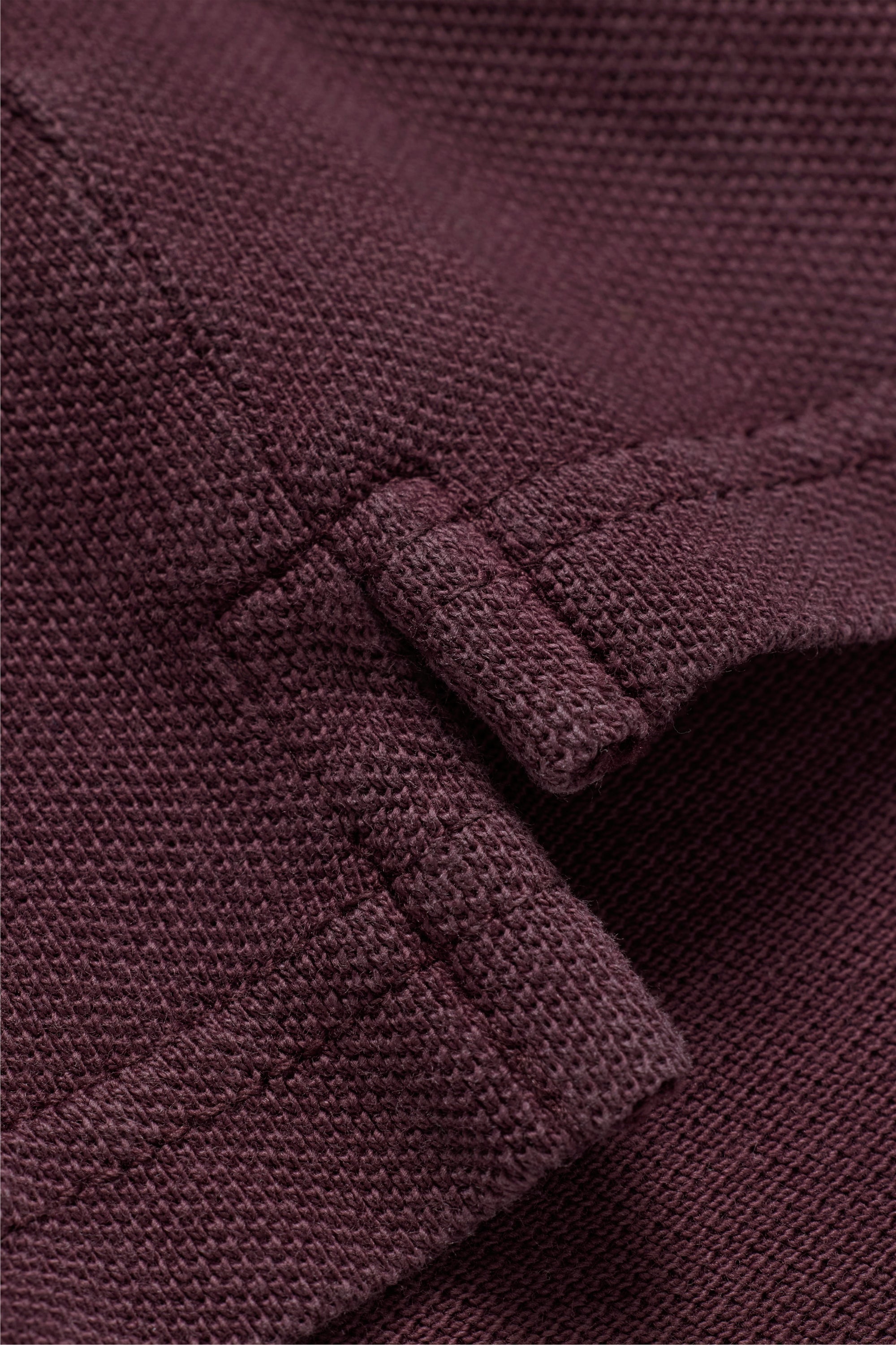 Longsleeve Polo Shirt - Burgundy