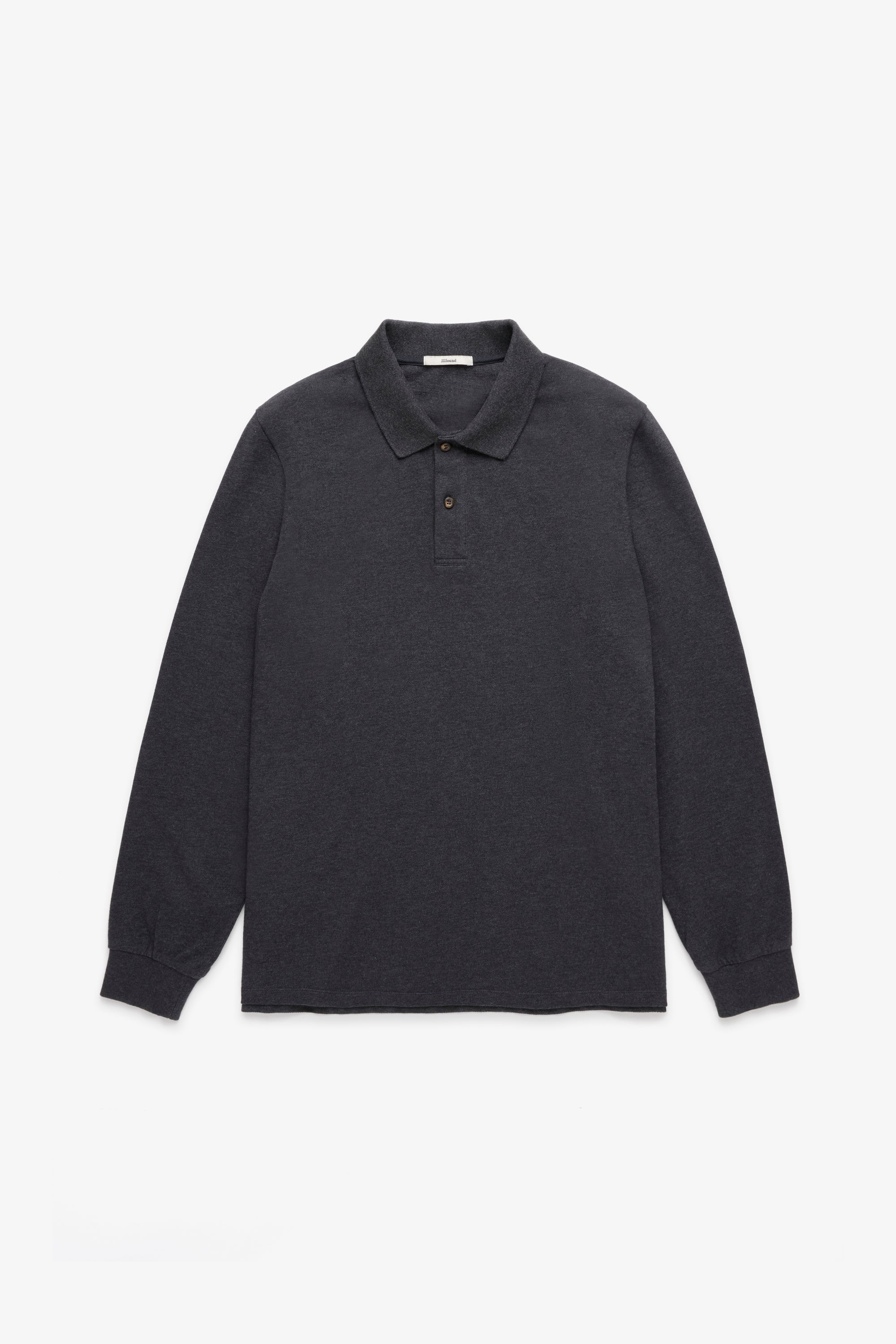 Longsleeve Polo Shirt - Charcoal Mix