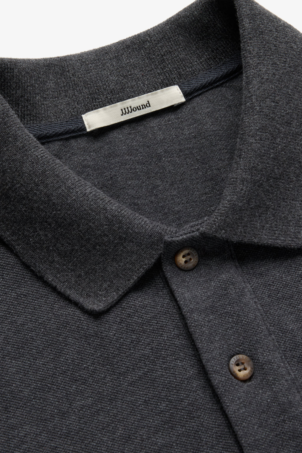 Longsleeve Polo Shirt - Charcoal Mix