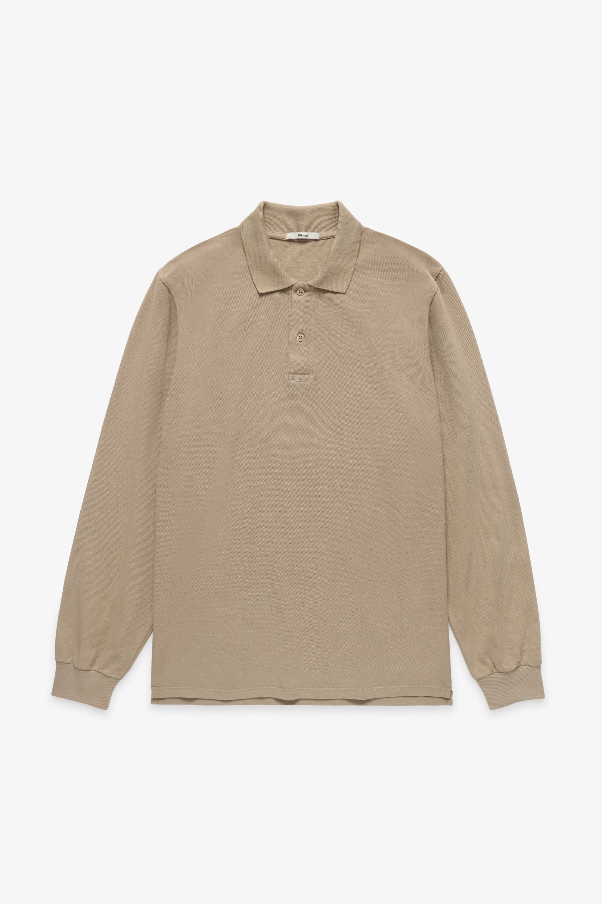Longsleeve Polo Shirt - Taupe