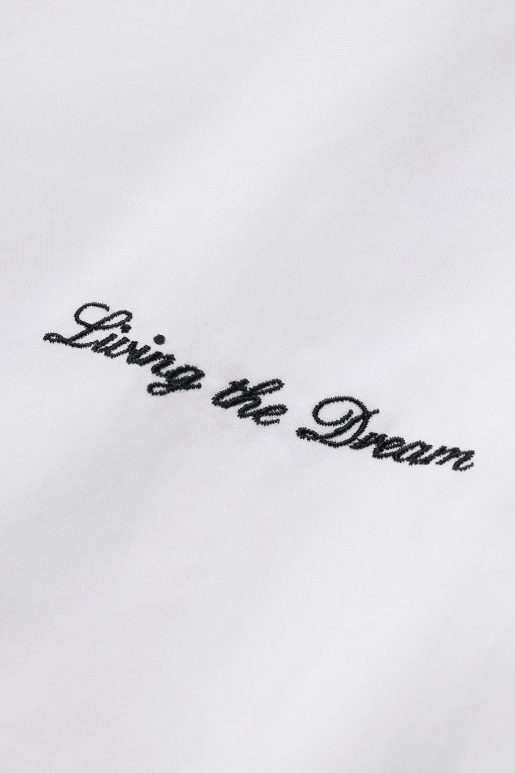 Living The Dream Poplin Big Shirt - White