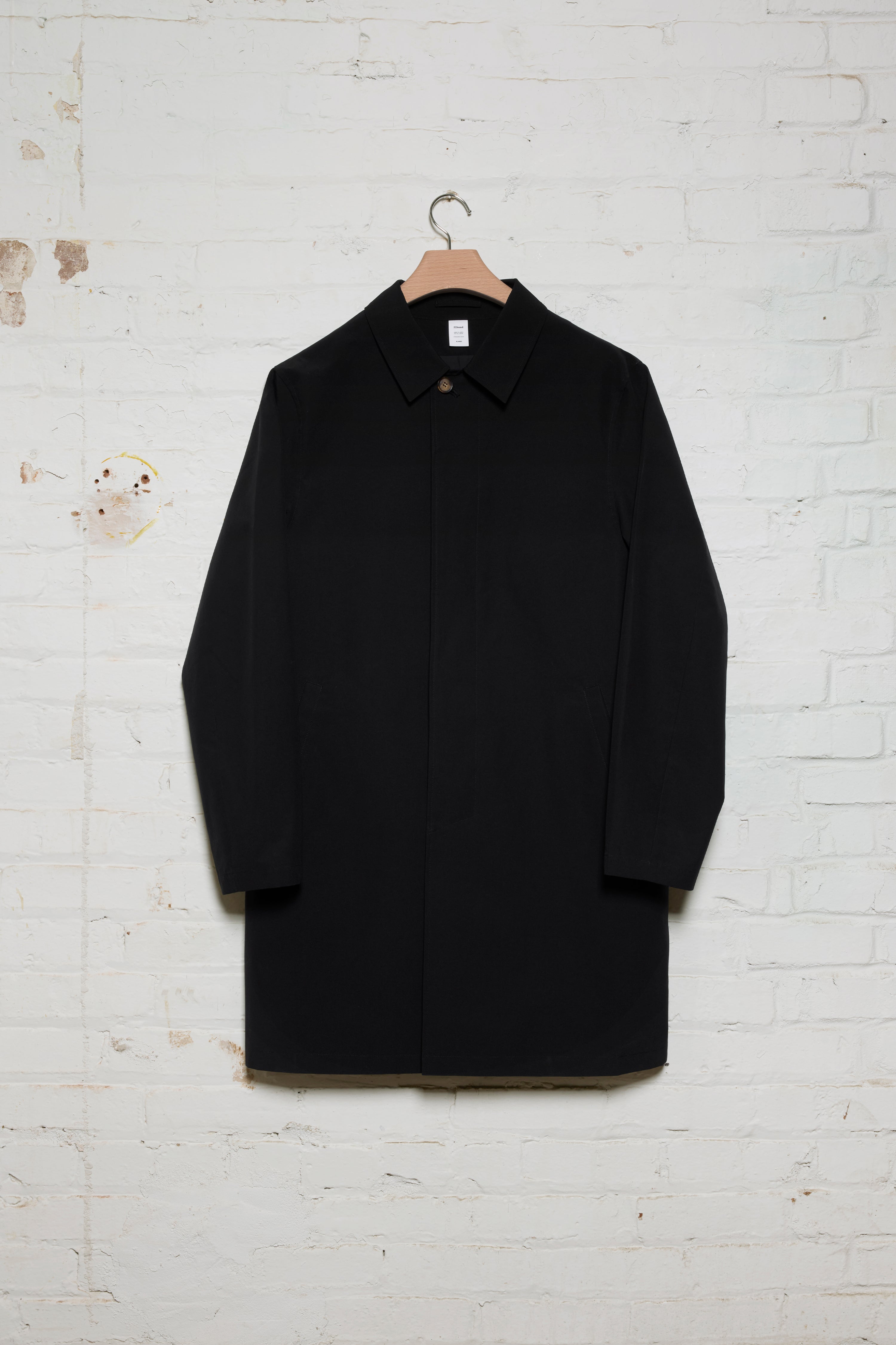 ジャケット・アウター DUNST UNISEX BELTED WOOL MAC COAT BLACK ジャケット・アウター DUNST UNISEX BELTED WOOL MAC COAT BLACK
