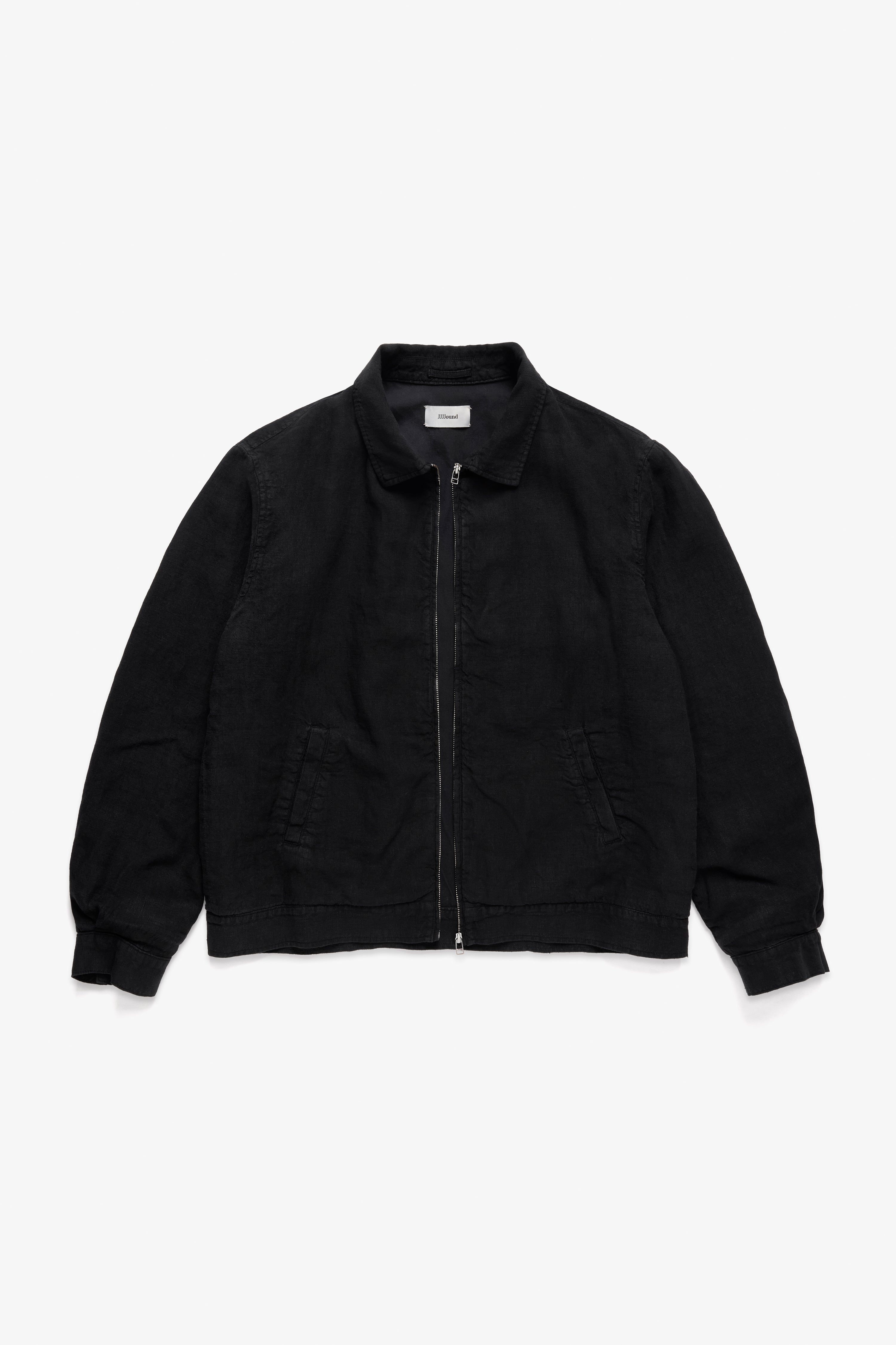 Lined Linen Trucker Jacket - Black – JJJJound