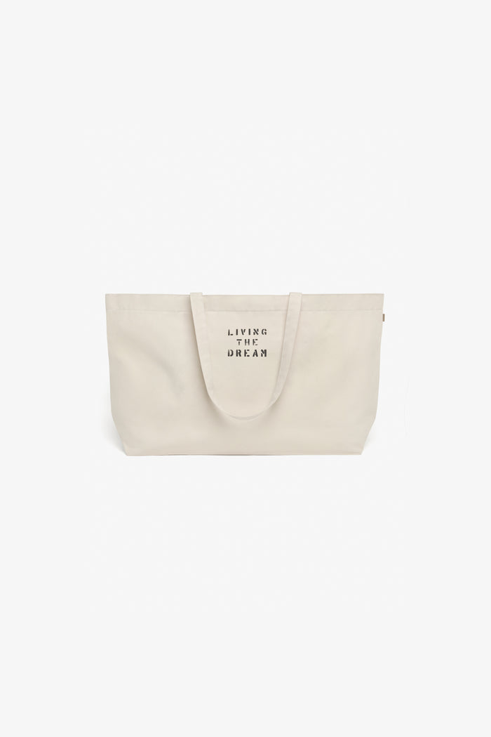 JRS Stenciled Tote XL - Natural