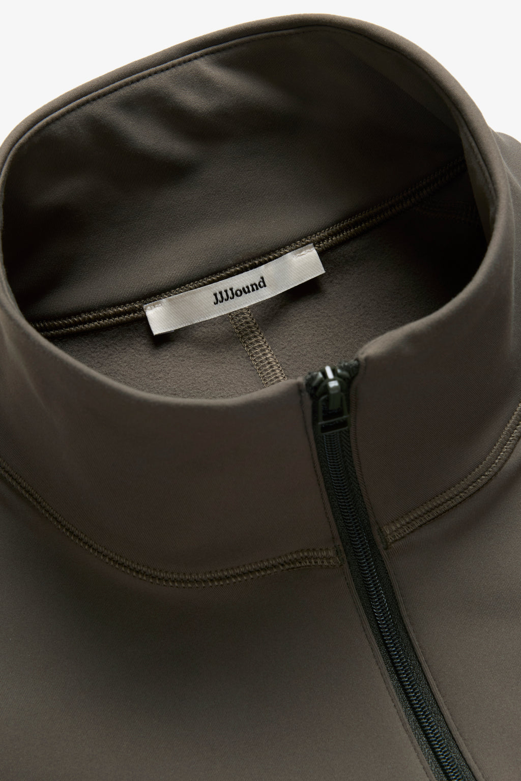 Quarter Zip Base Layer - Olive/Grey