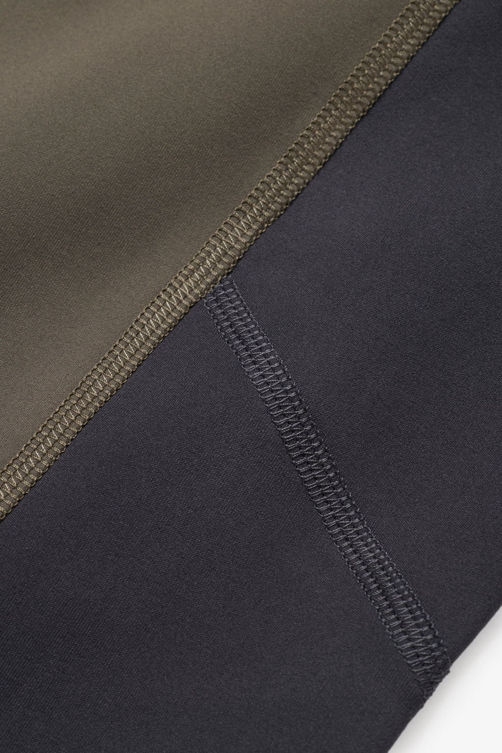 Quarter Zip Base Layer - Olive/Grey