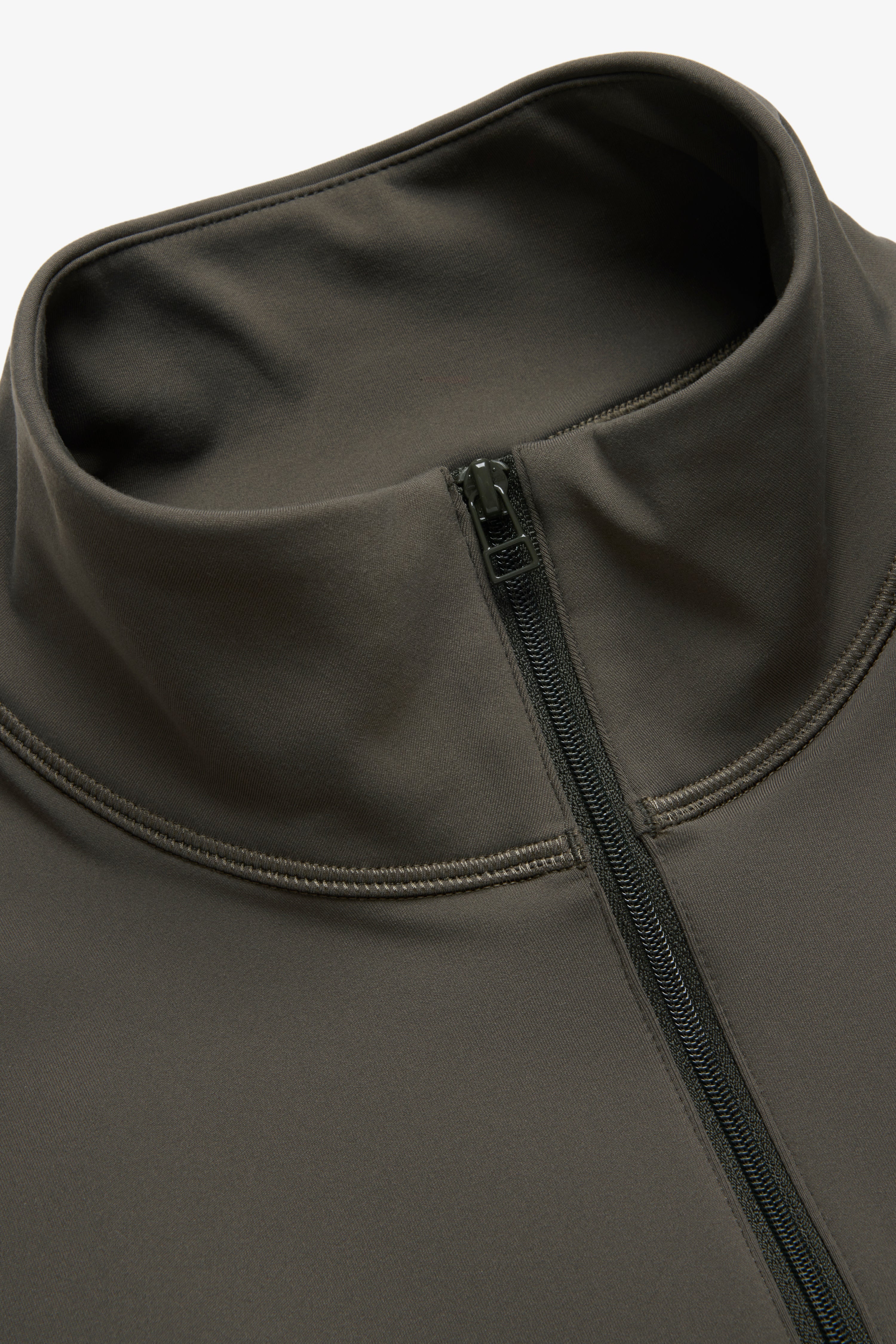 jun　48cm Quarter Zip Base Layer - Olive/Grey – JJJJound