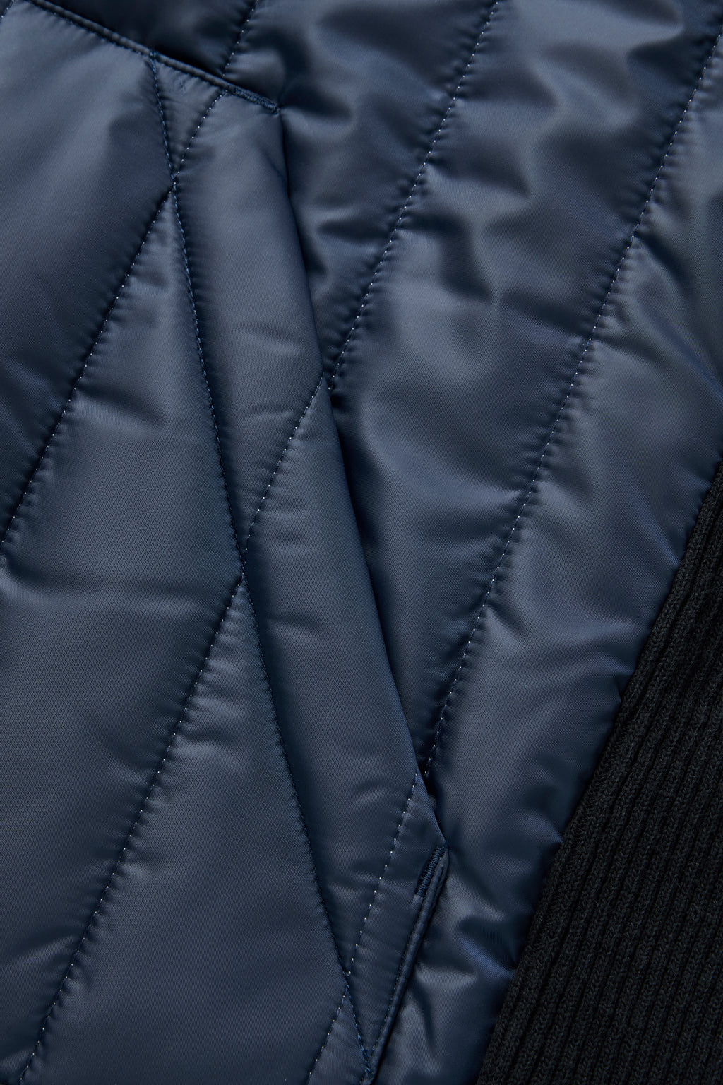 Quilted Jacket - Navy