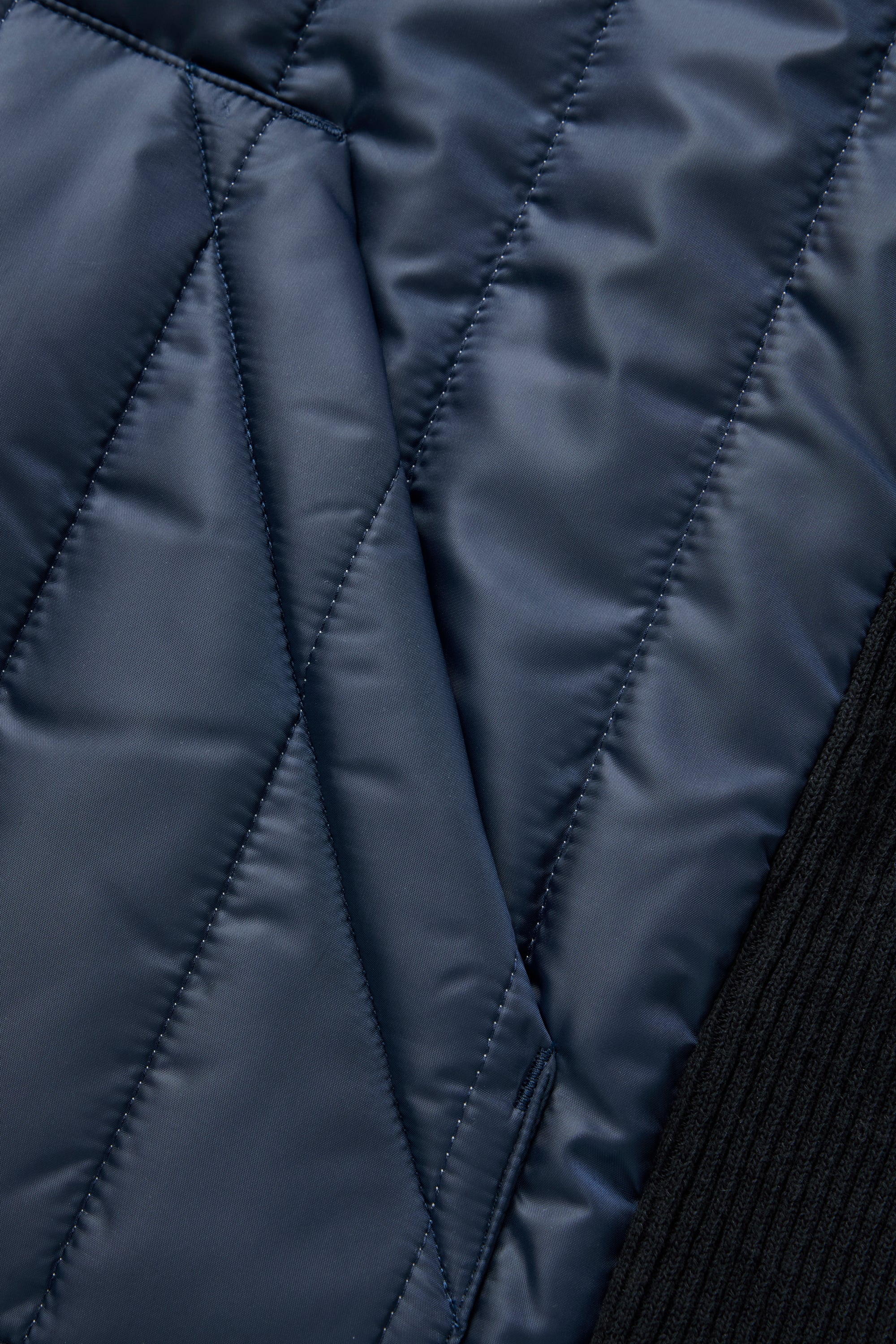 Quilted Jacket - Navy