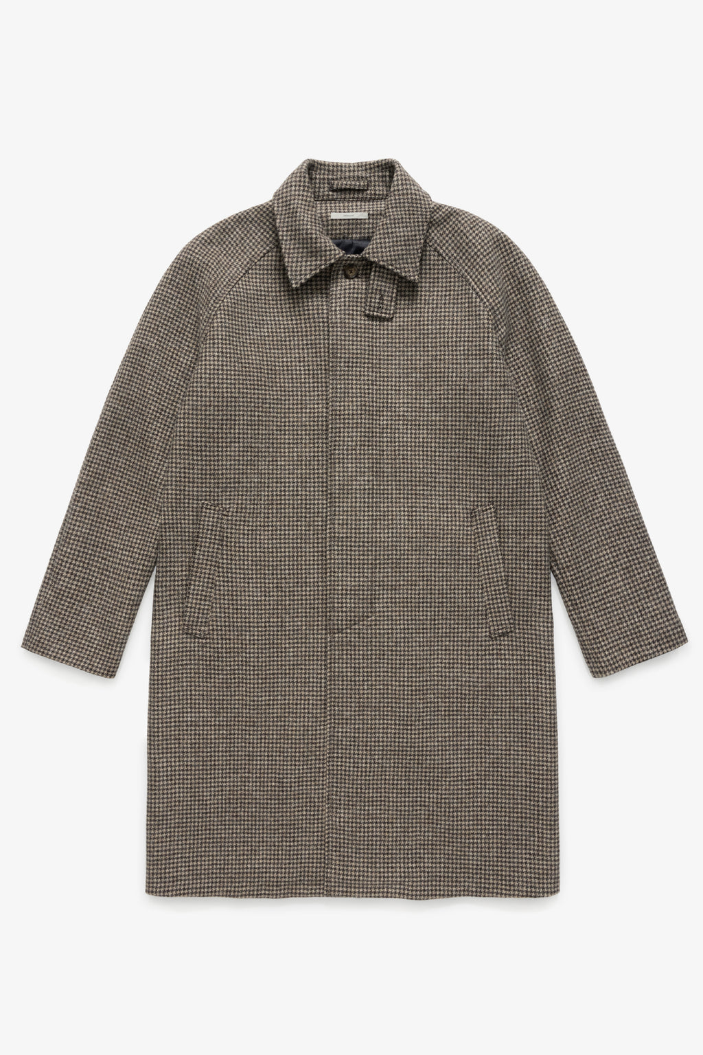 Relaxed Wool Jacket - Brown Houndstooth