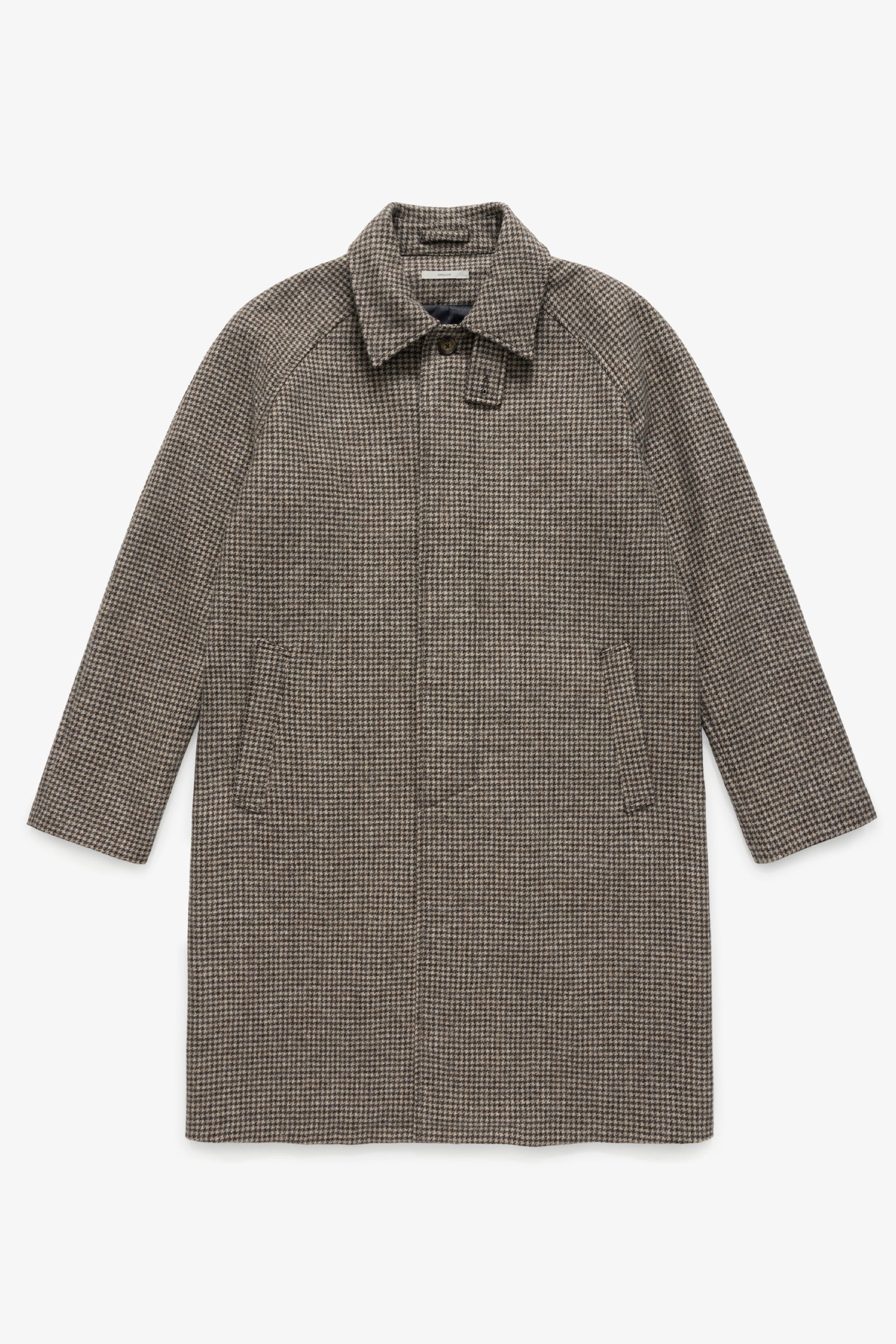 Relaxed Wool Jacket - Brown Houndstooth