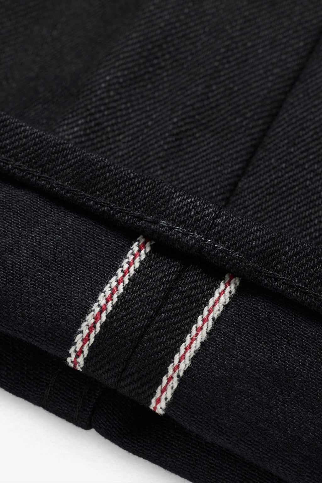 Straight Selvedge Denim Jeans - Black