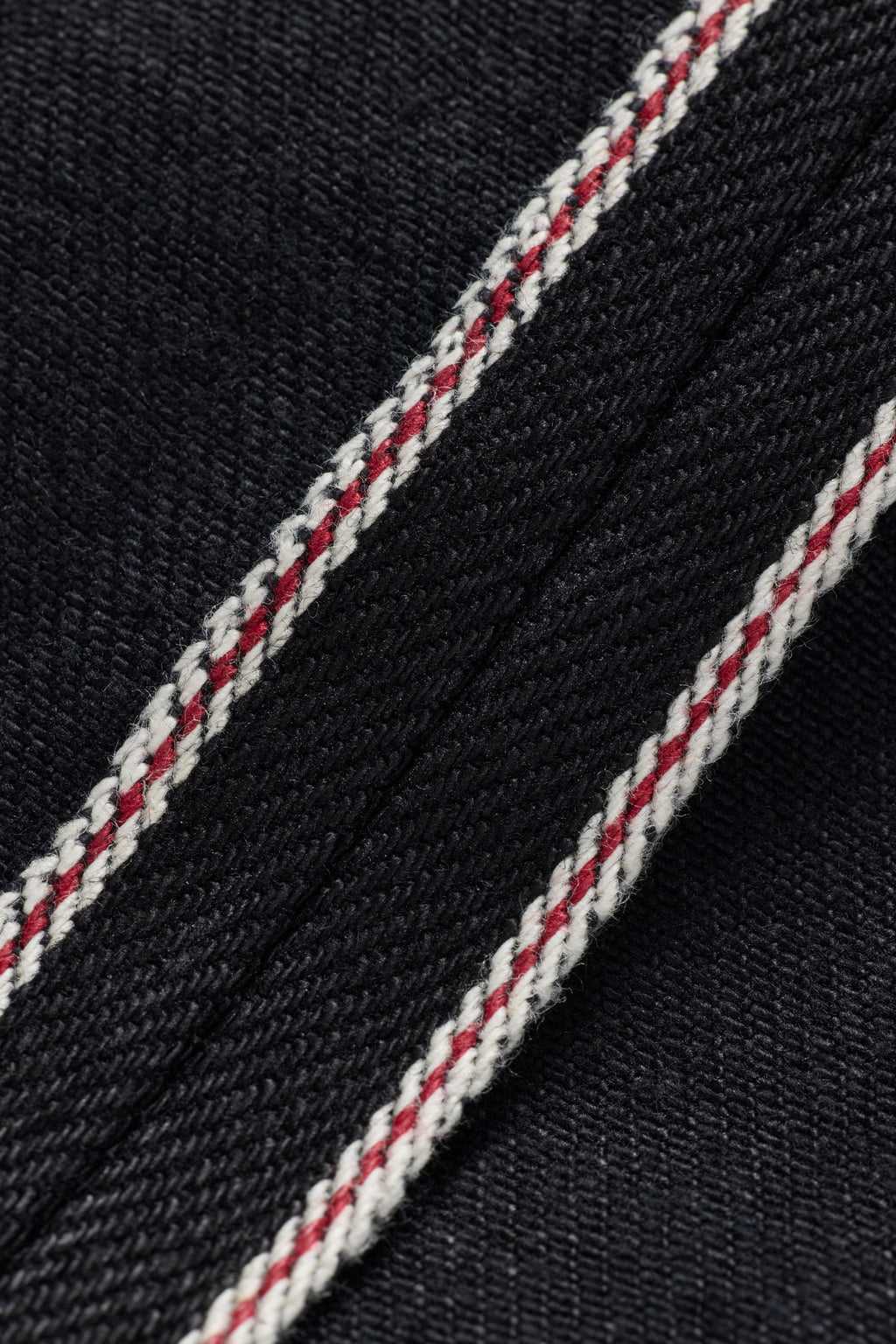 Straight Selvedge Denim Jeans - Black