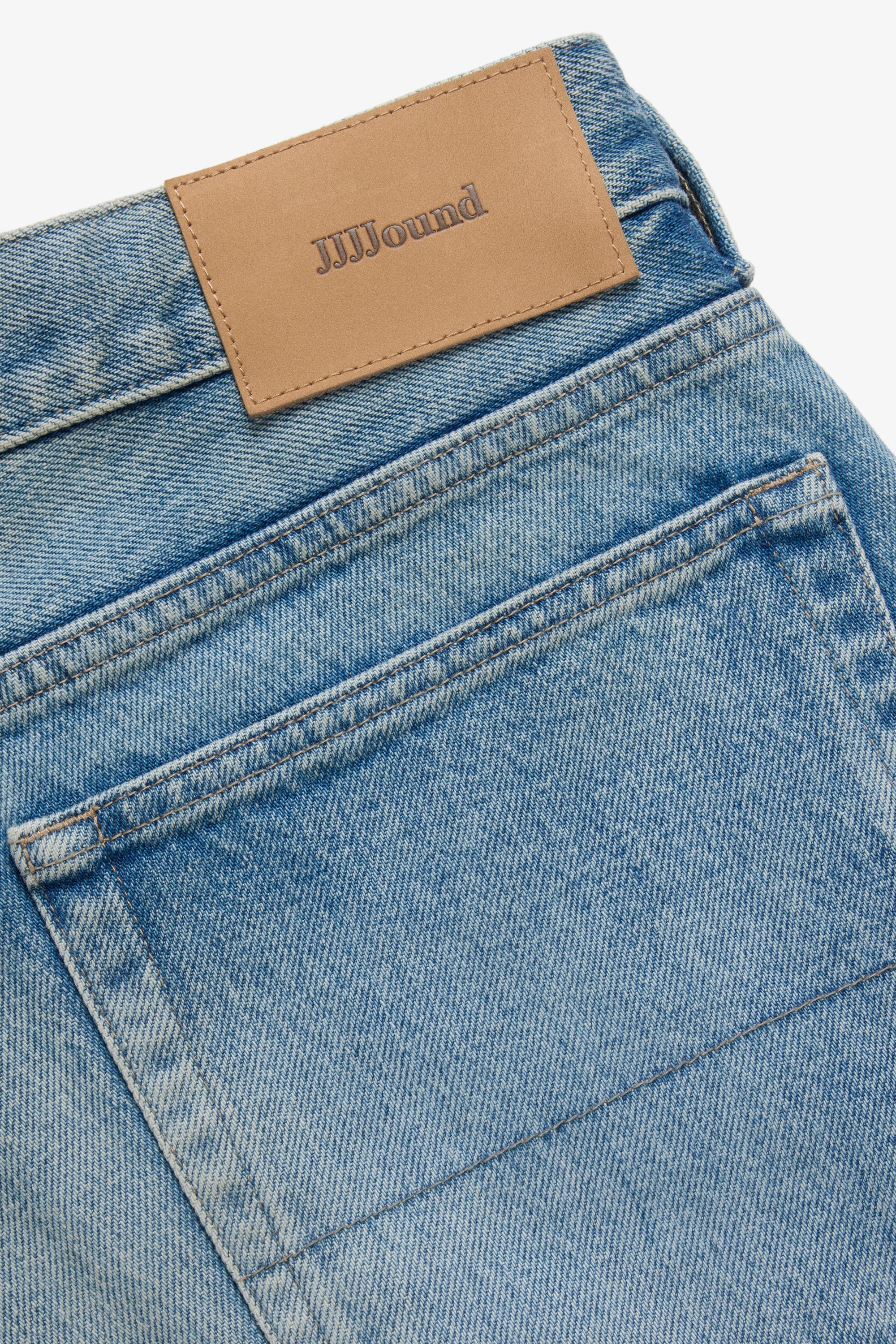 Relaxed Selvedge Denim Jeans - Blue Stonewashed