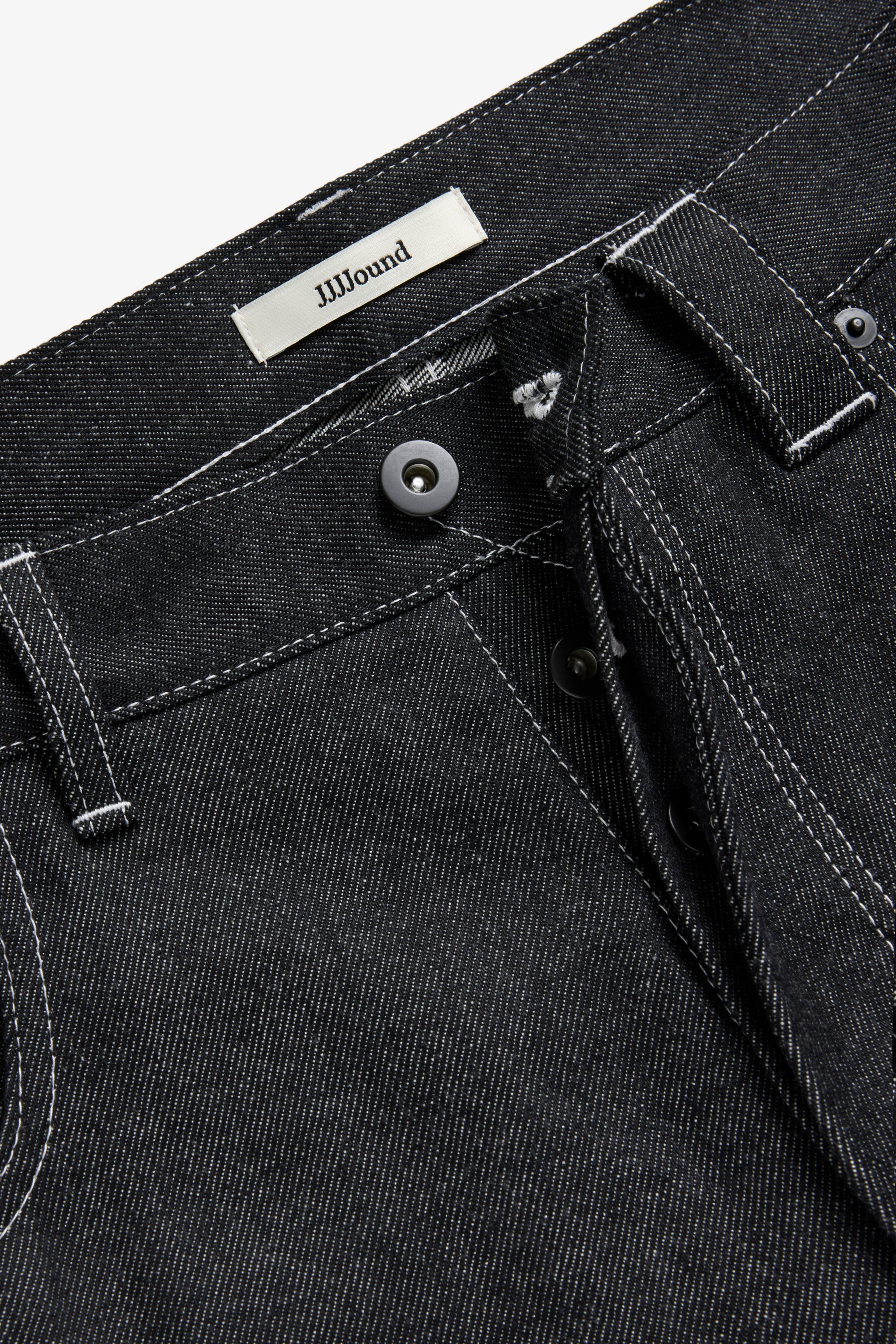Relaxed Jeans Selvedge Denim - Black/White