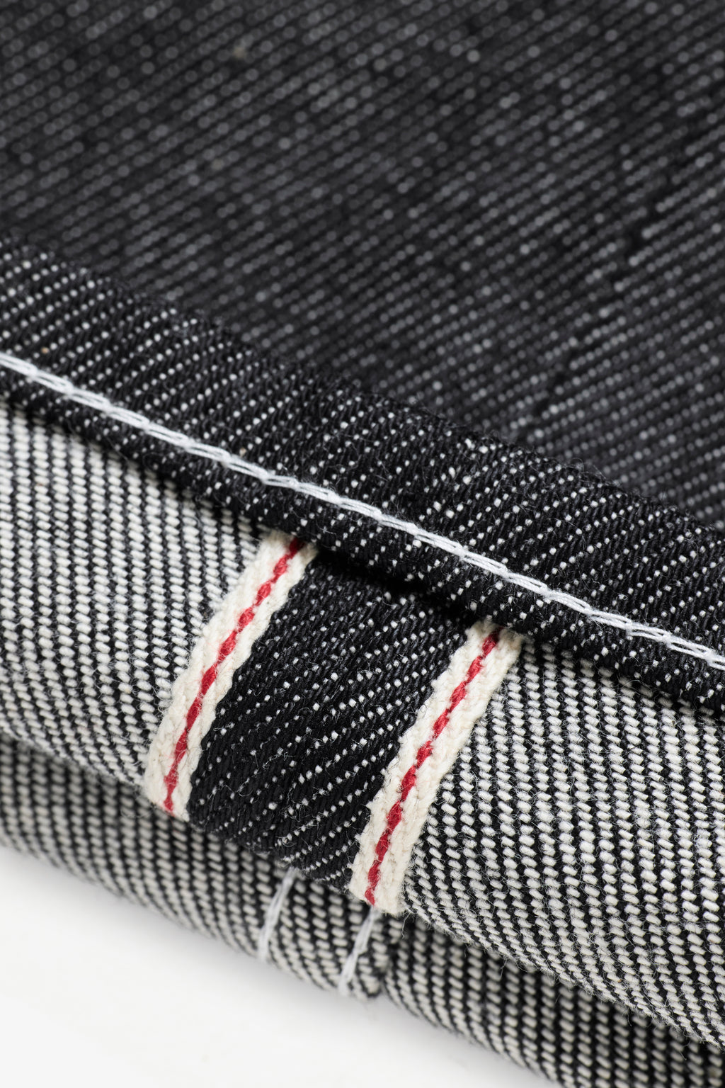 Relaxed Jeans Selvedge Denim - Black/White