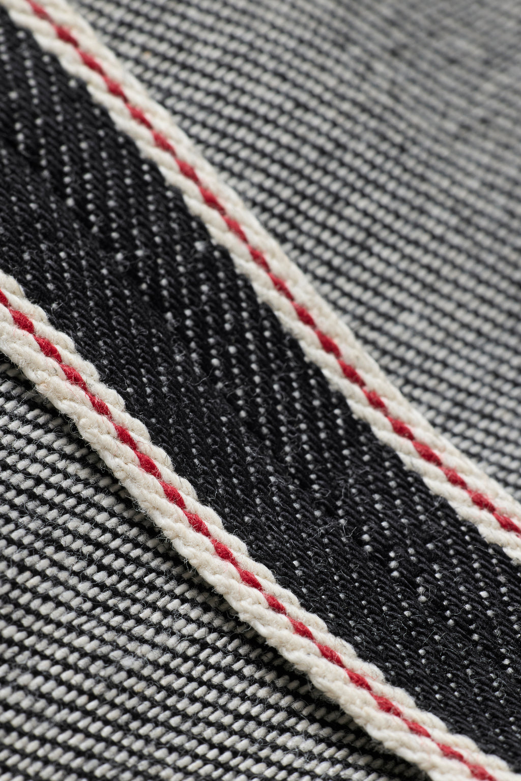 Relaxed Jeans Selvedge Denim - Black/White