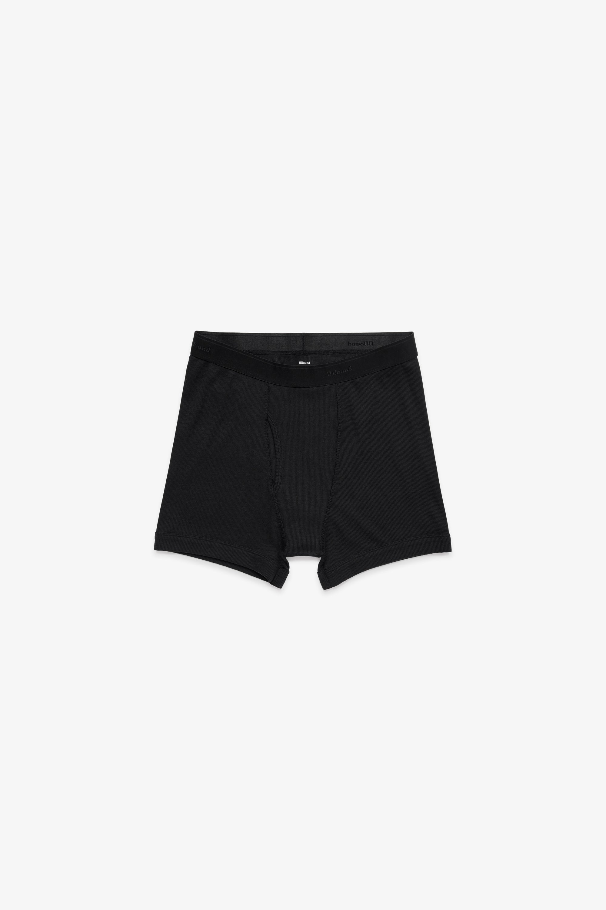 Ribbed Boxer Brief - Black/Black