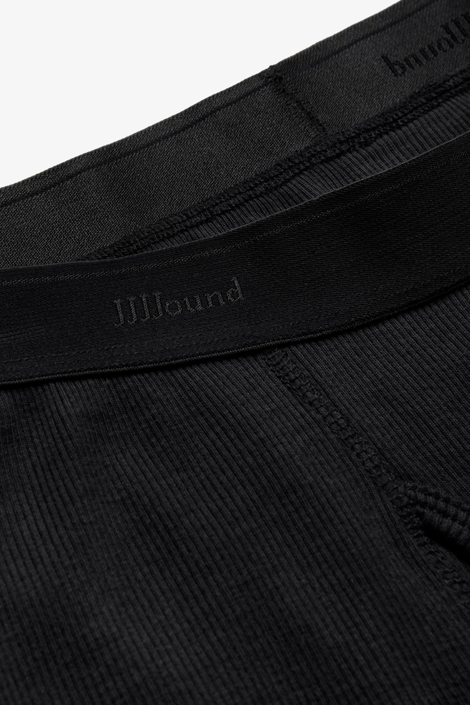 Ribbed Boxer Brief - Black/Black