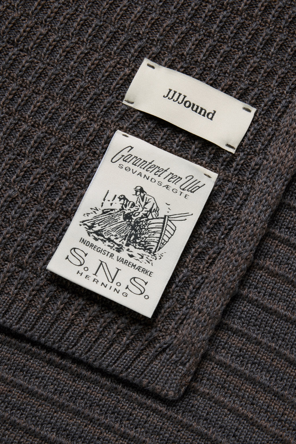 S.N.S. JJJJound Knit Scarf - Charcoal