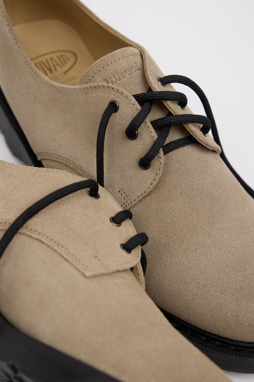 JJJJound Solovair 3 Eye Gibson - Natural Suede