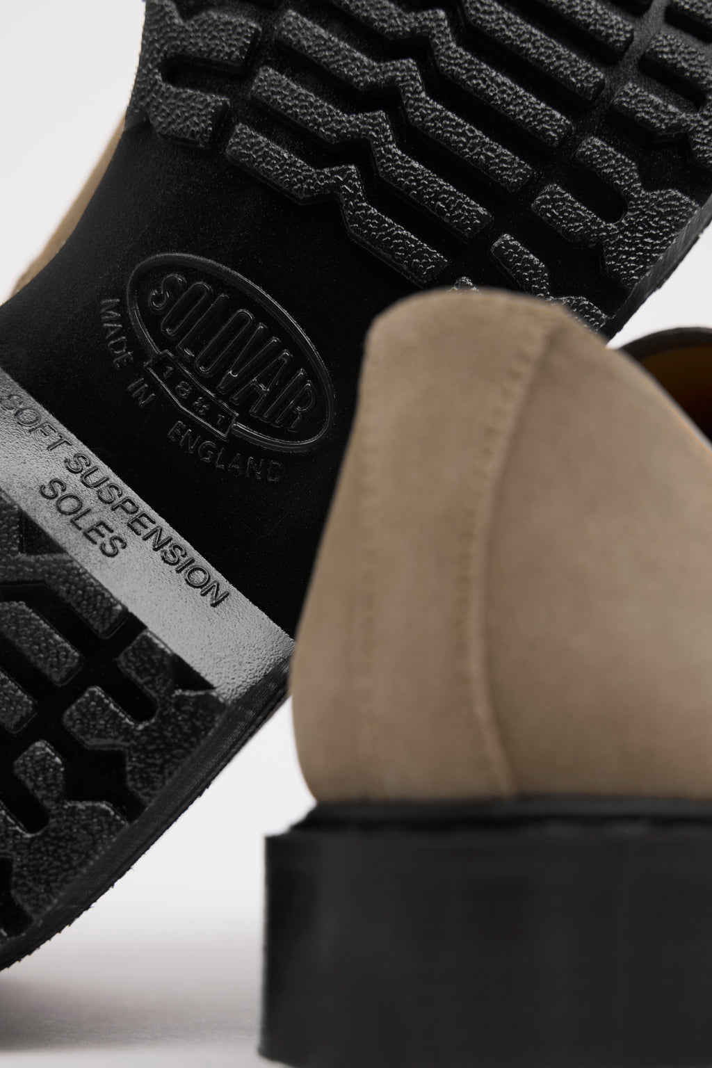 JJJJound Solovair 3 Eye Gibson - Natural Suede