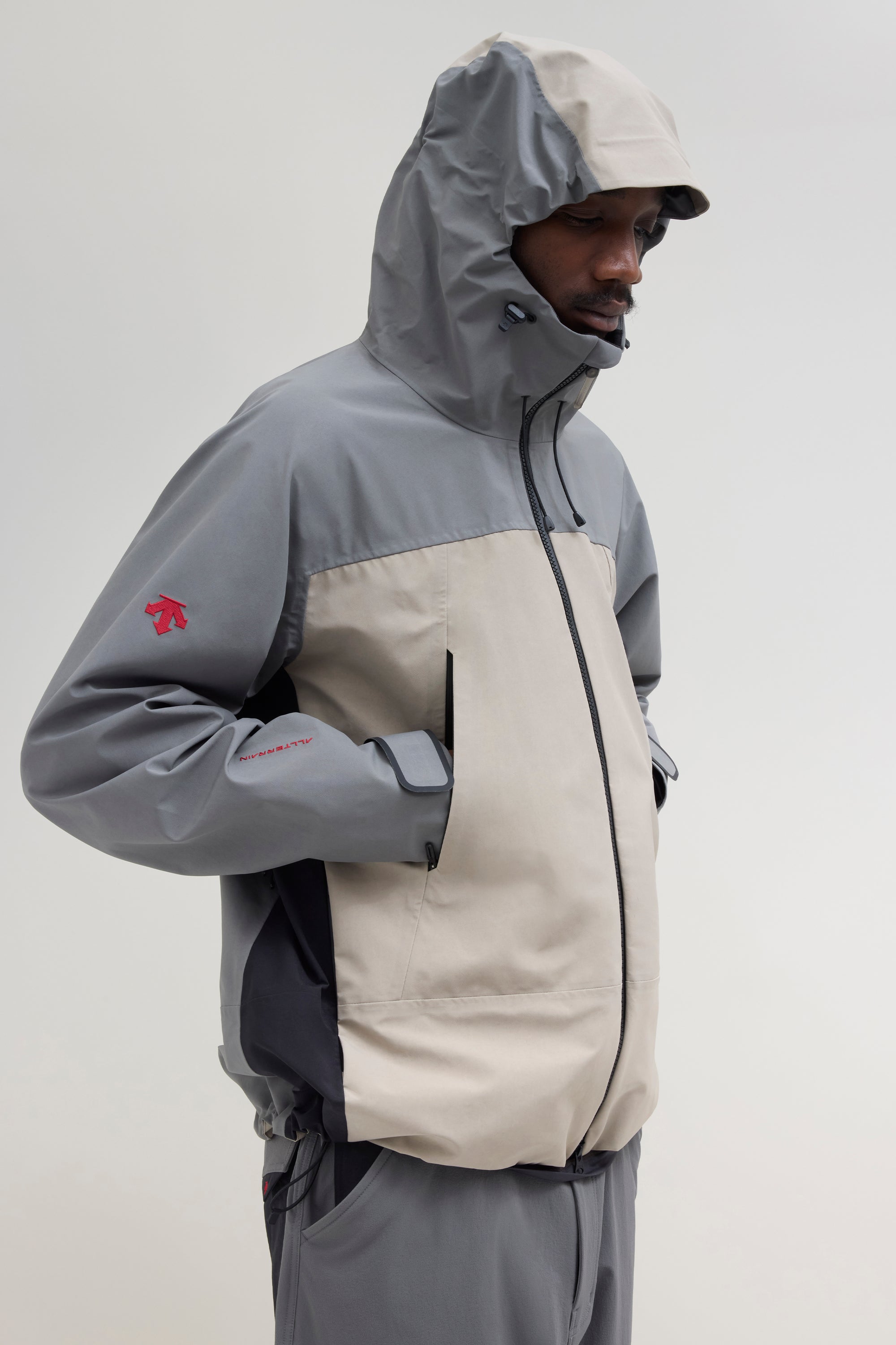 JJJJound Descente Hardshell Parka - Taupe/Charcoal