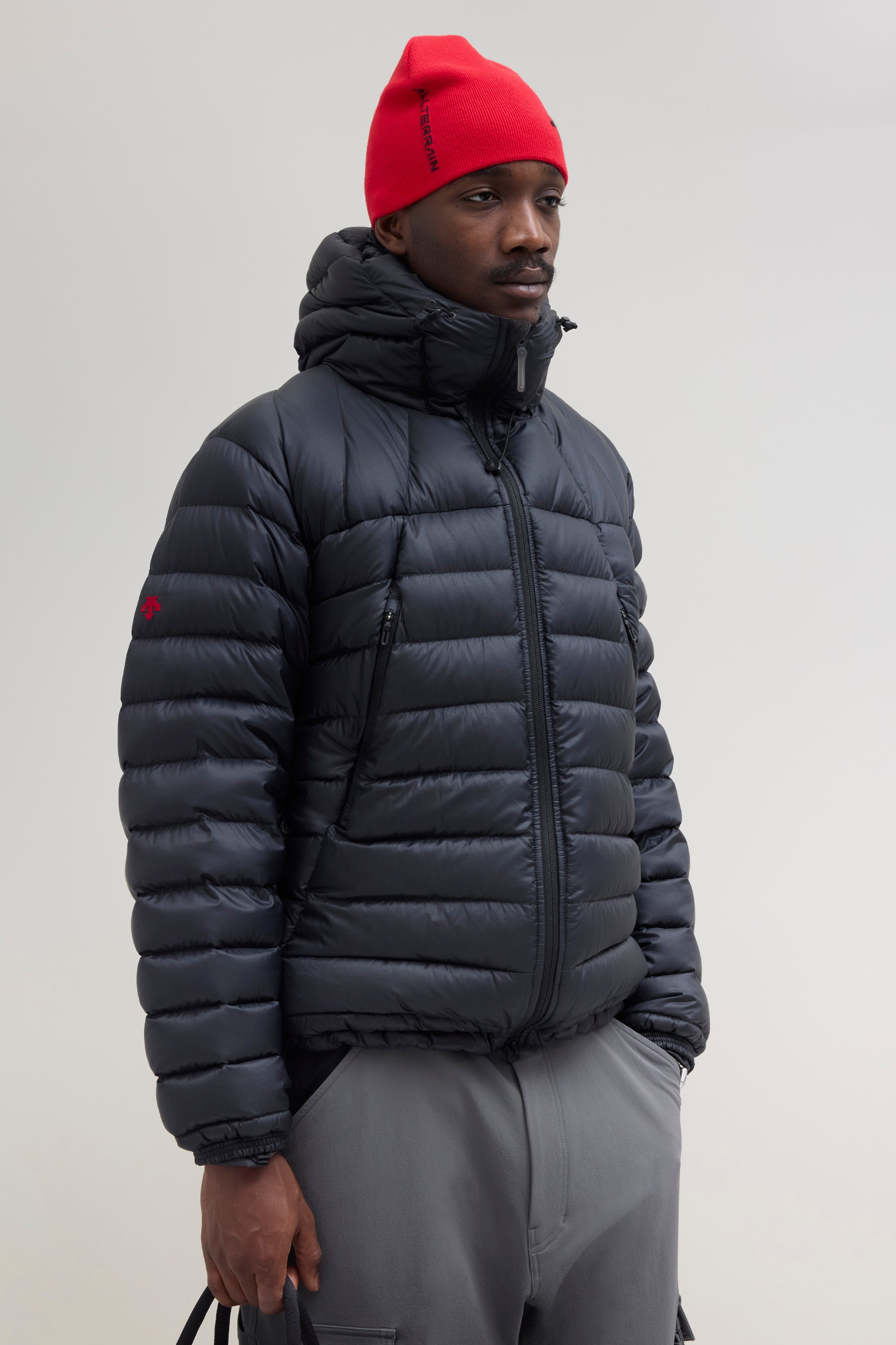 JJJJound Descente Down Jacket - Black/Charcoal