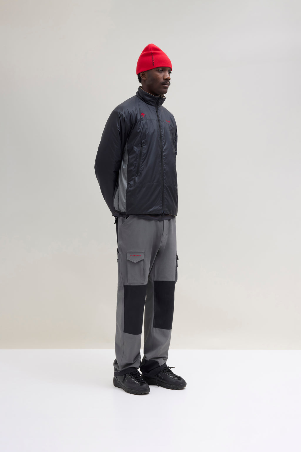 JJJJound Descente Reversible Jacket - Black/Charcoal