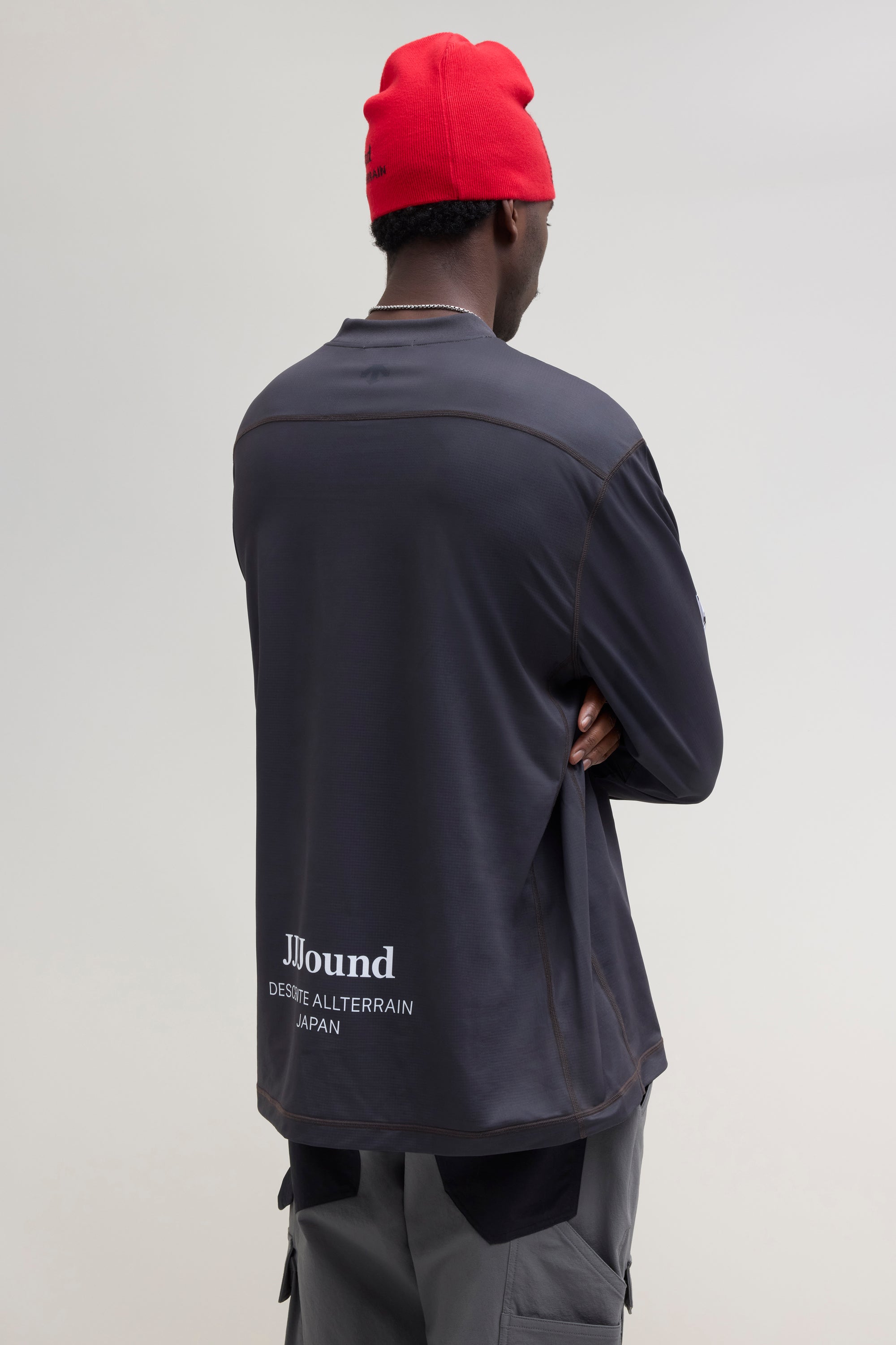 JJJJound Descente Warm-Up Longsleeve - Charcoal