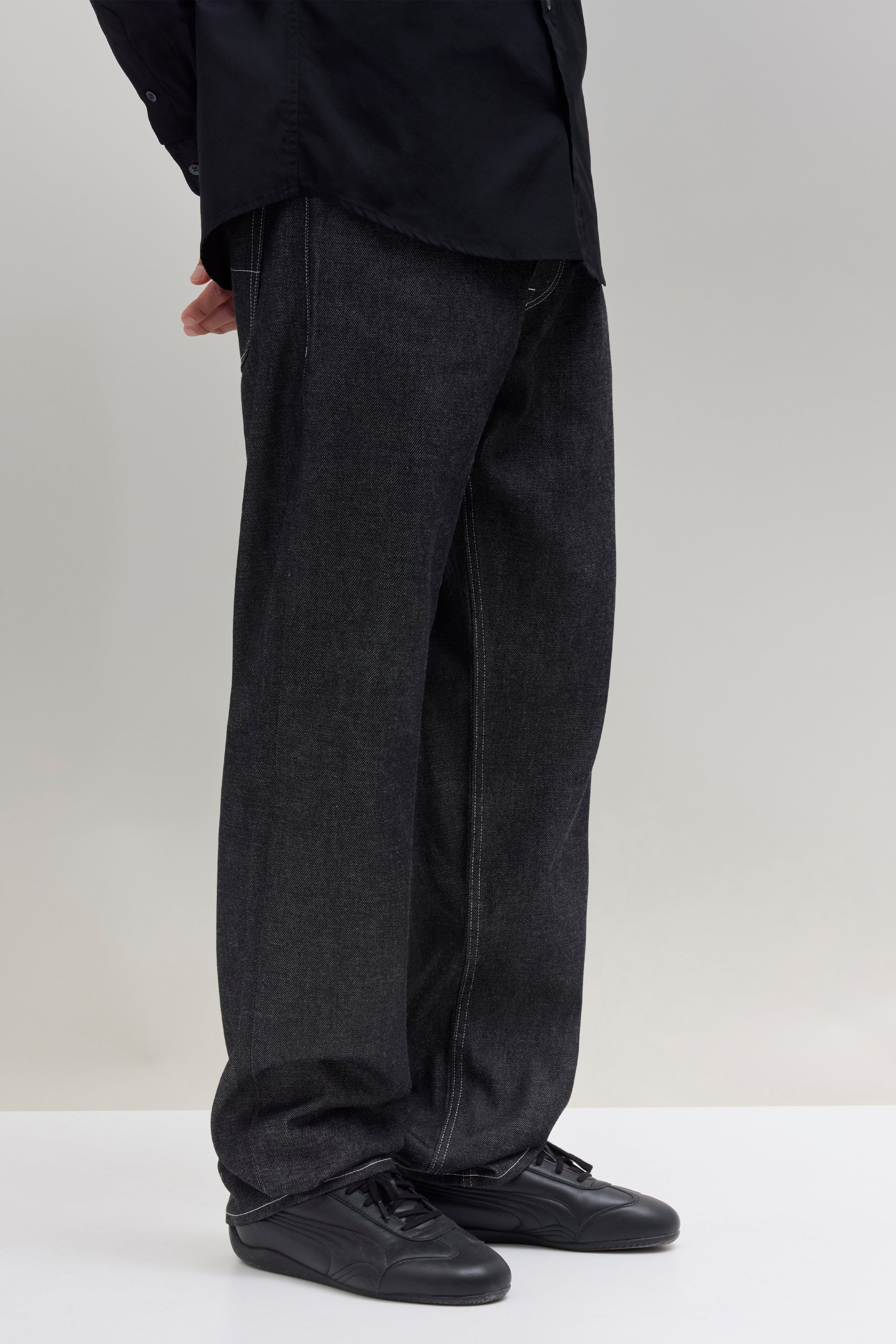 パンツ jjjjound Chino Relaxed Charcoal 33 / 34 Slim Chino - Black – JJJJound