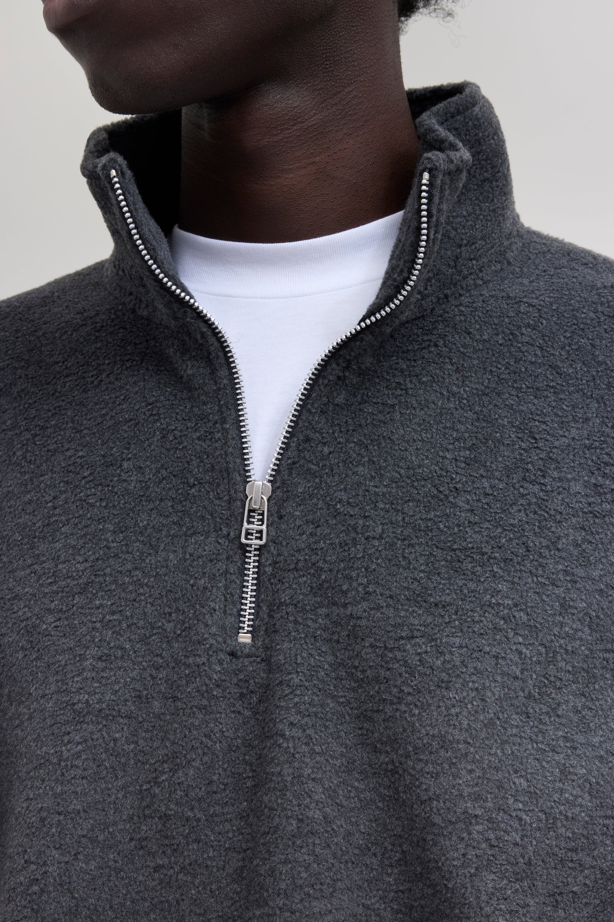 Quarter Zip Camper Polar - Charcoal