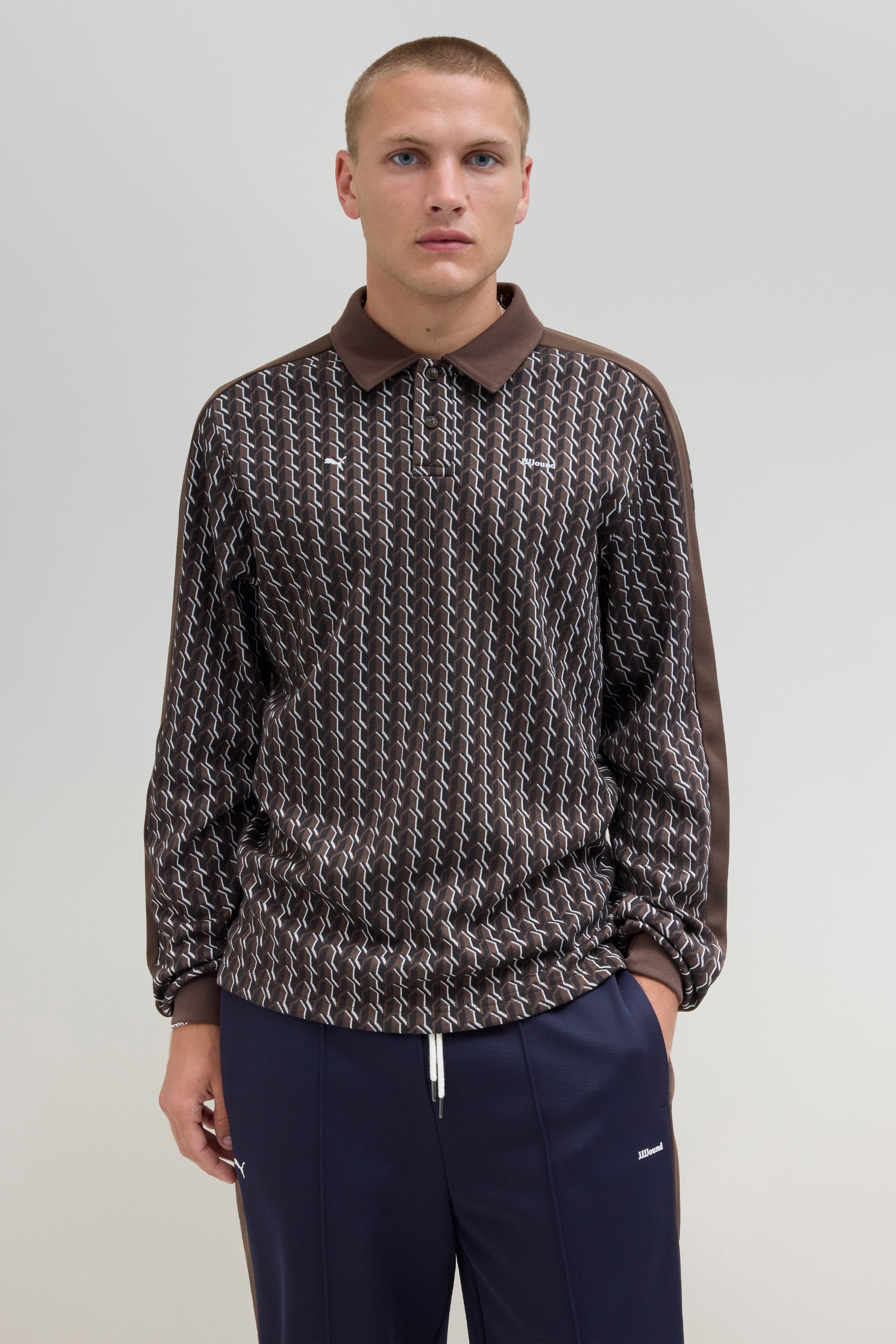JJJJound x Puma Longsleeve Polo - Brown