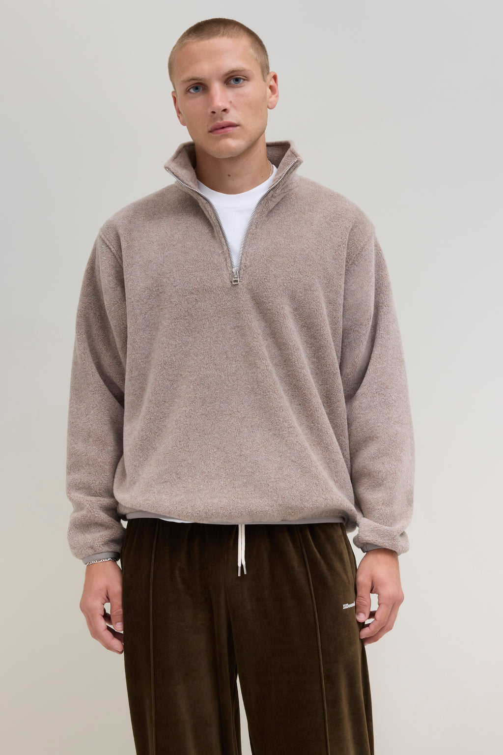 Quarter Zip Camper Polar - Taupe