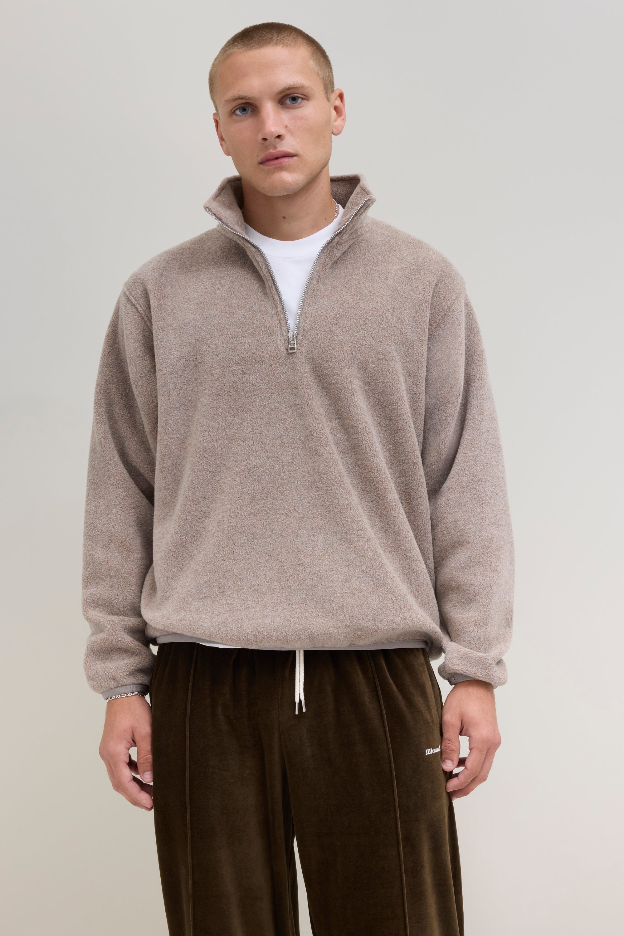 Quarter Zip Camper Polar - Taupe